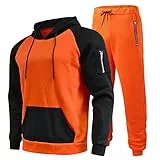 DUHGBNE Blitzangebote Jogginganzug Herren Tracksuit 2 Piece Sweatshirt Sporthose Jogginganzug Herren Hoodie MäNner Sportanzug Tracksuit Sale Angebote