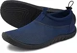 WHITIN Wasserschuhe Damen Aquaschuhe Badeschuhe Schnell Schwimmschuhe Surfschuhe Strandschuhe Wasser Surfen Aqua Dunkelblau Größe 39