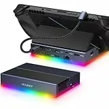 iVANKY 14-in-1 RGB Faltbar 4K@144Hz ASUS ROG Xbox Ally X/Valve Steam Deck OLED/Docking Station mit HDMI 2.1, 1Gbps Ethernet, 10Gbps USB 3.2, SD/TF Slots, 100W USB-C Ladung,Dock für Legion go/MSI Claw