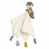 Fehn Musselin-Schmusetuch Otter – Einschlafhilfe & Stofftier-Schnuffeltuch mit Baumwolle-Musselintuch & niedlicher Spielfigur – für Babys und Kleinkinder ab 0+ Monaten