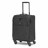 REDOLZ Cabin Weichschalen Kabinen-Koffer | Leichter Trolley mit 4 Doppelrollen für Damen & Herren 37 x 23 x 55 cm (Essentials 12)