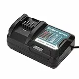 Schnelles Lithium-Batterieladegerät, Universelle LED-Anzeige und Anzeige 330 G, mit Bedienungsanleitung, für 10,8 V 12 V Lithium-Batterie (EU-Stecker)