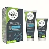 Veet Men Intim-Haarentfernungs-Set - Enthaarungscreme für den Intimbereich, für Männer - 100 ml Tube & 50 ml Pflegebalsam