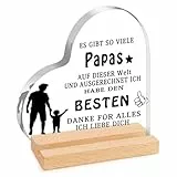 XIANNVXI Geburtstagsgeschenk für Papa Geschenk, Vatertagsgeschenk für Papa Vater Geschenk von Tochter Sohn, Bester Papa Geschenke Vatertag Geburtstag Weihnachten Heimat Dekoration aus Acryl