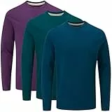 Charles Wilson 3er Pack Langarm T-Shirt Mit Rundhalsausschnitt (XL, Core Essentials Type 21)