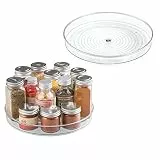 InterDesign Linus Drehteller Organizer, Küche Speisekammer oder Arbeitsplatte Organisation, Kunststoff, Transparent, 9 inches, 2