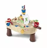Little tikes Anchors Away Pirate Ship Wasserspieltisch mit Kanone, Schleudern und Spritzern, fördert kreatives Spielen, Alter 3-10 Jahre