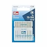 Prym 154110 Maschinennadeln Standard 70-100, 130/ 705 10 Stück Nähmaschinennadel, Stahl, silber, 3,0 x 0,3 x 0,3 cm, Standard, 130/705, No. 70-100