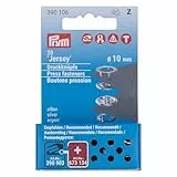 Prym Nähfrei Jersey Ring Druckknöpfe-Nachfüllpack silberfarbig ( 10 mm, 20 St.), Silber