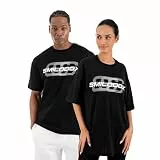 SMILODOX T-Shirt Unisex Lyam, Oversized Passform, Herren undn Damen, Kurzarm, Rundhalsausschnitt, Weiches Obermaterial, Großer Print Brust, mit Backprint, Modernes Design, Sport & Freizeit