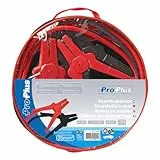 ProPlus Set of 2 Starthilfekabel 35 mm² – Für Auto, Transporter & Wohnmobil 12/24 V – 4 vollisolierte Polklemmen, 2 x 4,5 m – Rot/Schwarz