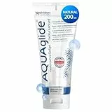 JOYDIVISION Original AQUAglide 200 ml Gleitgel Natural, Kristallklares & Veganes Gleitmittel, Ph-optimiert und Latex- Kondom -Kompatibel