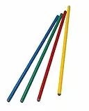 Grevinga® Turn- und Gymnastikstab (rot, 100 Zentimeter)