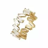 NOELANI Ring 925 Sterling Silber Damen Ringe, mit Zirkonia synth., Gold, Kommt in Schmuck Geschenk Box, 2034789