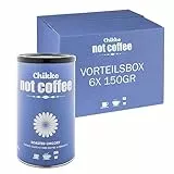 Chikko Not Coffee Bio Zichorienkaffee Kaffee, 6x 150g - Koffeinfreie Instant-Alternative zu Kaffee - Ohne Zusatzstoffe - 100% Europäische Zutaten - Frei von Zusatzstoffen und Chemikalien