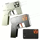 Delycazy Wasserpistole für Kinder, 2 Stück,Faltbare Wasserpistole, für Schwimmbad Strand Outdoor Spielzeug (Schwarz und Weiß)