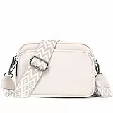 TANTOMI Umhängetasche Damen Klein, PU Leder Crossbody Bag Damen Handytasche zum Umhängen, Handtasche Damen Klein mit Breitem Schultergurt, Damen Tasche Tägliches Arbeiten, Einkaufen,Reisen