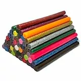 Tilswall 50 Stück Heißklebesticks 7 * 100mm, Farbige Heissklebepistole Klebesticks, Heißklebestift, Mini-Klebepistole Sticks, für DIY, Kunst, Handwerk, 16 Farben Glue.