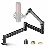 Mikrofon Arm,Aokeo AK-58i Niedriges Profil Mikrofon Ständer Arm für HyperX QuadCast,SoloCast,Elgato Wave,Shure SM7B,Blue Yeti,Blue Snowball,Broadcast,Studio Programm Aufnahme