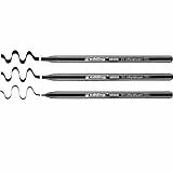 edding 4-1255-3-001 Kalligrafie-Stift, schwarz sortiert (3er Etui Kalligraphiemarker, schwarz)