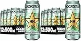 Rockstar Energy Drink Watermelon Kiwi Geschmack - Zero Sugar - Koffeinhaltiges Erfrischungsgetränk ohne Zucker für den Energie Kick, EINWEG (12 x 500ml) (Verpackungsdesign kann abweichen)
