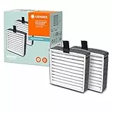 Ledvance HEPA H13 Ersatzfilter für den UVC Air Purifier Luftreiniger, Doppelpack mit 2 HEPA Filtern, weiss, 4058075566866