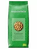 Mundo Feliz Bio-Cashewnüsse, geröstet, gesalzen, 2 x 400 g