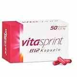 Vitamin B12 - Vitasprint B12 Kapseln, 50 St. - Mit Vitamin-B12 zur Besserung des Allgemeinbefindens, für mehr Energie und weniger Müdigkeit und Erschöpfung
