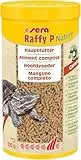 sera Raffy P Nature 1 l (220 g) Wasserschildkröten Futter | Schwimmendes Schildkrötenfutter | Schildkröten Futter schmackhaft durch tierische & pflanzliche Inhaltsstoffe | Made in Germany