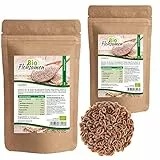 Mynatura Bio Flohsamen Ganz 2x1000g I Pflanzlich I 99% Reinheit I Rohkost I Naturprodukt I Ballaststoffe I Für Mensch und Tier geeignet I Eiweiß I DE-ÖKO-044 I 2x1000g (2)