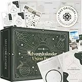 Lebenskompass® Adventskalender 2025 Vision Board - Erreiche Deine Ziele in 2026 - Achtsames Workbook mit wertvollen Aufgaben - Geschenk für die Adventszeit mit Bildern, Sprüchen und Stickern