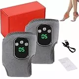 Neamova Fußmassagegerät, 3-in-1 Fuß-Erholungsgerät-Massagegerät, kabelfreie beheizte Fußgelenk-Wickel mit 3 Vibrationsmodi und 5 Temperaturstufen für Achillessehnenentzündung (2 Stück)