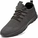 ZGPWZWL Schuhe Herren Sneakers Laufschuhe Sportschuhe Straßenlaufschuhe Turnschuhe Leichtgewichts Sommer Schuhe,Grau,EU43