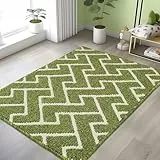 Biscpro Teppich Läufer,80x120cm Teppich läufer Waschbar rutschfest Pflegeleicht Teppichläufer für Wohnzimmer,Flur,Küche,Büro,Schlafzimmer