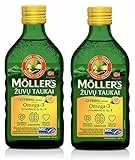 Möller's Omega-3 Lebertran Zitrone, Öl (250ml) - 2-Pack