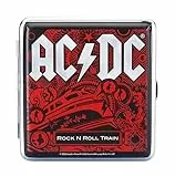ZIGARETTENETUI 'AC/DC' für 20 Zigaretten aus Metall Leder Glanz Zigarettenbox Zigarettendose Box Dose Hardcase Etui Case 4-Varianten 81 (Motiv-2)