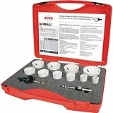 RUKO Bimetall-Lochsägen-Satz HSSE-Co 8 12tlg. Ø 22-68 mm im Kunststoffkoffer - 126304