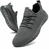 KTVHYW Schuhe Herren Sneaker Dunkelgrau 46 Leicht Sportschuhe Laufschuhe Atmungsaktive Turnschuhe Hallenschuhe Herren Outdoor Tennisschuhe Walkingschuhe für Running Joggen Fitness