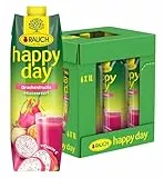 Rauch Happy Day Drachenfrucht| mysteriöser Name, mysteriöses Aussehen | einzigartiger Geschmack | unvergesslicher Genuss |6x 1l Tetra Prisma