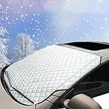 Frontscheibenabdeckung Winter, Frontscheibenabdeckung, Windschutzscheibenabdeckung, Suto Abdeckung Winter, Faltbar, Frostschutz Auto, Schnee, Frost, Sonne, Staub für die Auto