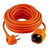 REV Verlängerungskabel - Verlängerung mit Winkelstecker 10m, 3680W - orange