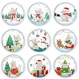 Newofview Taschenwärmer Wiederverwendbar Set,9 Stück Winter Handwärmer,sofort aktivierte langanhaltende Wärmeknickkissen Fingerwärmer,Klein Wärmepads für Unterwegs Büro Heim Schule