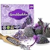 ZIDINA 28x Lavendelsäckchen – Lavendel Duftsäckchen Kleiderschrank – Mottenschutz für Kleiderschrank & Schubladen, Kleidermotten Bekämpfen – Getrocknete Lavendelblüten Duft für Schrank & Raum