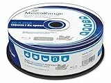 MediaRange BD-R 25GB 6-Fache Schreibgeschwindigkeit, Vollflächig bedruckbar, 25er Cakebox