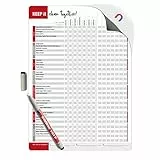 TOBJA® Haushaltsplan magnetisch Putzplan inkl. Stift - Aufgabenplaner A4 Whiteboard | Haushaltsplaner Familie (magnetisch)