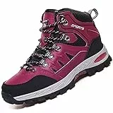 VTASQ Wanderschuhe Herren Damen Trekkingschuhe Leichte Outdoor Trekkingschuhe Knöchel Schuhe Herren Sneaker Ultralight Sportschuhe für Camping Rosa 39EU