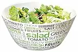 Kesper Obst- & Salatschale aus Melamin, Ã˜ 25 x H11 cm, Salat Schüssel, Bowl Schüssel, Optik Salad, Brot Schale, Gebäck Schale,
