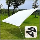 Xrdbfd Schattennetz Weiß, 80% Uv-beständiges Schatten Tuch, Sonnensegel Für Pflanzen/pergola/Garten, Markise, 2x3/3x4/4x5/5x6/6x6m Sonnenschutz Schattiernetz,White-2x4m(6.6 * 13ft)