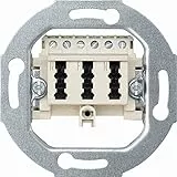 Merten 1326978 465236 Fernmelde-Anschlussdose TAE 3fach, 3x6 NFN, weiß