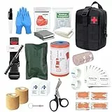KUWUNG 49 Stück Erste Hilfe Set Outdoor, Erste Hilfe Trauma Set, First Aid Kit Military, Survival Set First Aid Kit, Medizinische Taktische Tasche für Outdoor Zuhause, Auto, Outdoor-Camping